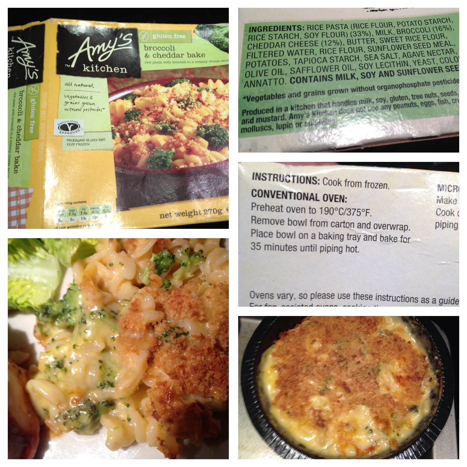 Product Review Broccoli Cheddar Bake By Amys Kitchen